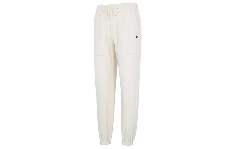 PUMA Knitted Sweatpants Men's White Moderate Cuffed Pants