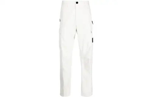STONE ISLAND Cargo Pants Men's White Moderate