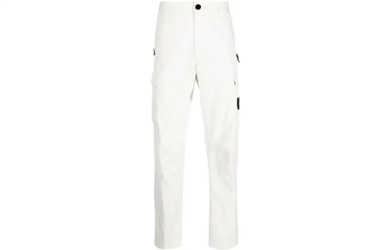 STONE ISLAND Cargo Pants Men's White Moderate
