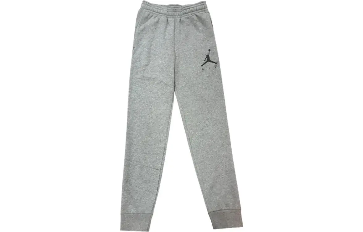 Jordan Knitted Sweatpants Men's Gray Moderate Cuffed Pants
