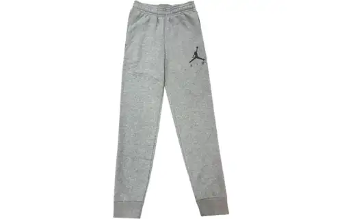 Jordan Knitted Sweatpants Men's Gray Moderate Cuffed Pants