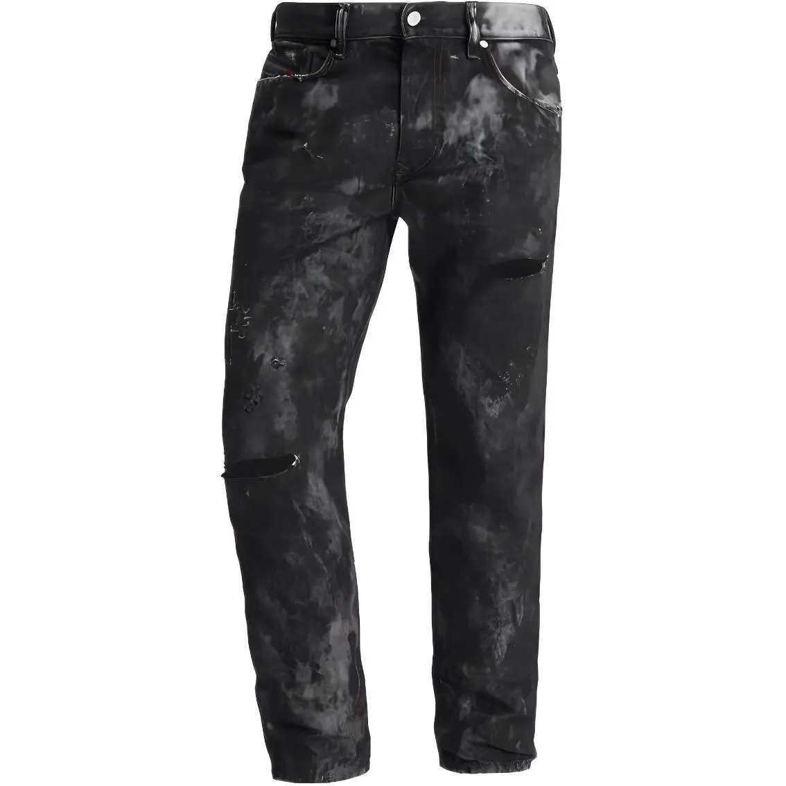 DIESEL Jeans Men's Black Moderate Slim Fit Pants