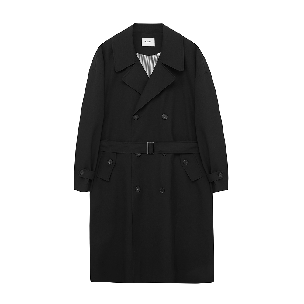 NANS STUDIO Trench Coats Men's Lapel Moderate