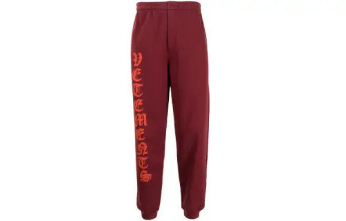 Vetements Knitted Sweatpants Men's Red