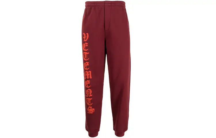 Vetements Knitted Sweatpants Men's Red