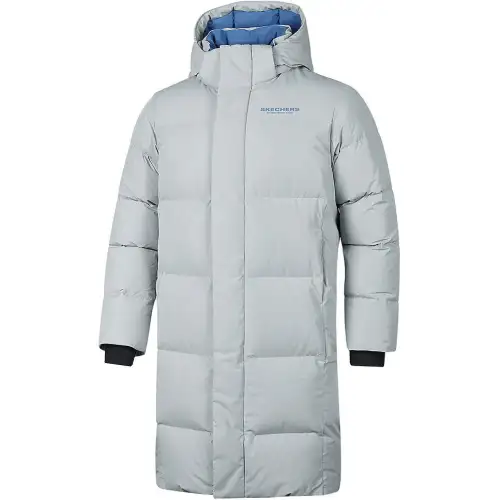 Skechers Sports League Collection Down Jacket Men's Light Dusty Gray