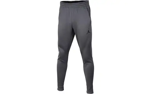 Jordan Knitted Sweatpants Men's Gray Thickened Straight Fit Pants