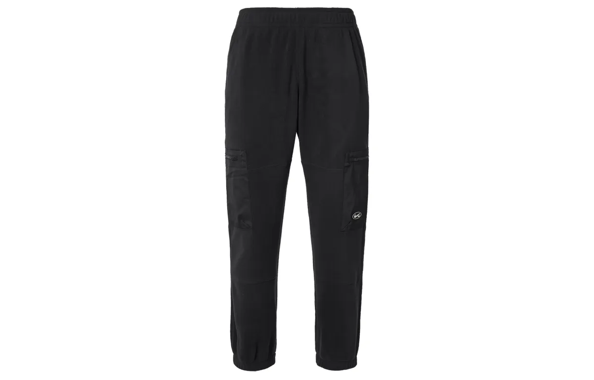 Nike Knitted Sweatpants Men's Black Thickened Cuffed Pants