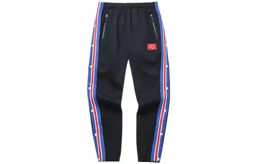 ANTA Basketball Collection Knitted Sweatpants Men's Black Moderate Cuffed Pants