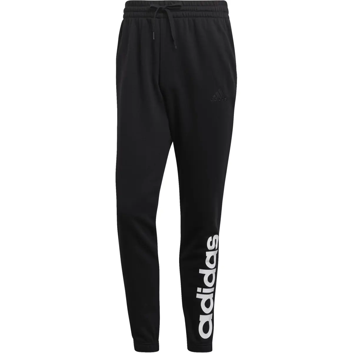 Adidas Knitted Sweatpants Men's Black Moderate Cuffed Pants