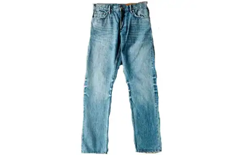 Burberry Jeans Men's Blue Moderate Straight Fit Pants