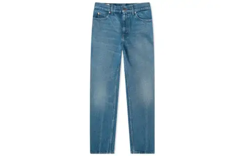 GUCCI Jeans Men's Blue Moderate Straight Fit Pants