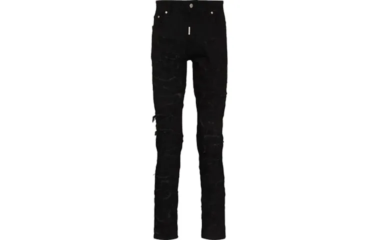 REPRESENT Jeans Men's Black Moderate Slim Fit Pants