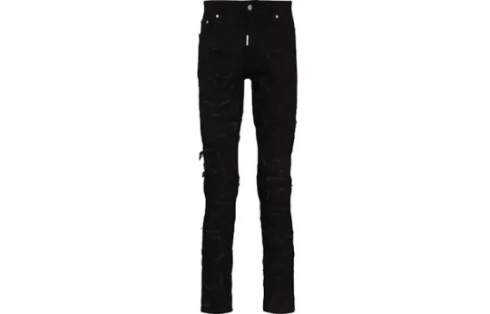 REPRESENT Jeans Men's Black Moderate Slim Fit Pants