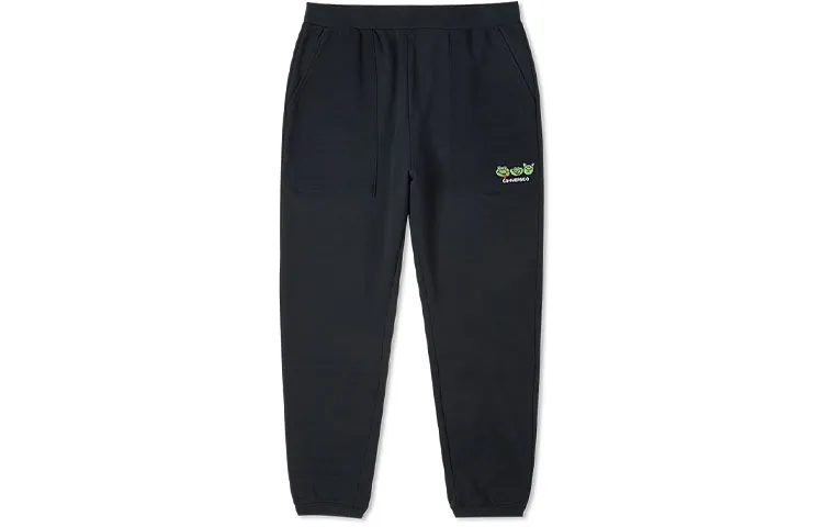 Converse Knitted Sweatpants Men's Black Moderate Cuffed Pants