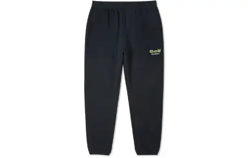 Converse Knitted Sweatpants Men's Black Moderate Cuffed Pants