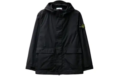 Stone Island Logo Patch Hooded Jacket