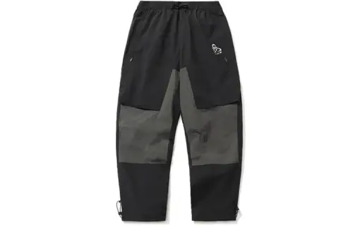Li Ning Casual Pants Men's Black Moderate Cuffed Pants