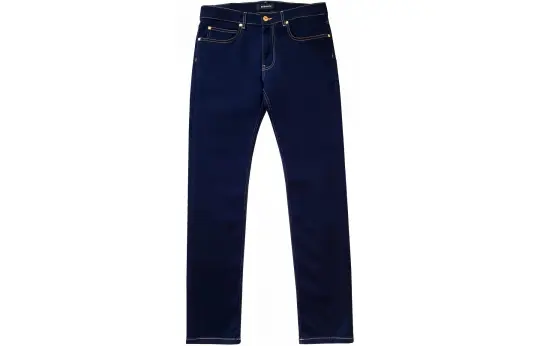 VERSACE Jeans Men's Dark Blue Moderate Straight Fit Pants