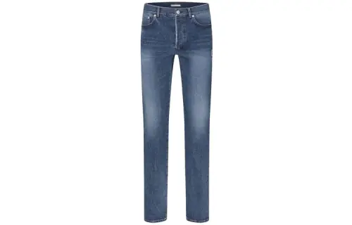 DIOR Quarterly New Products Jeans Men's Blue Moderate Slim Fit Pants
