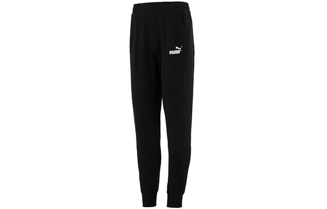 PUMA Knitted Sweatpants Men's Moderate Straight Fit Pants