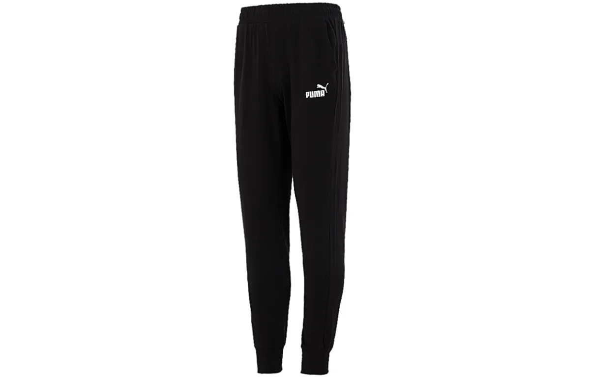 PUMA Knitted Sweatpants Men's Moderate Straight Fit Pants