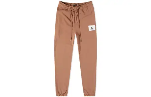 Jordan Knitted Sweatpants Men's Earth Yellow Moderate Cuffed Pants