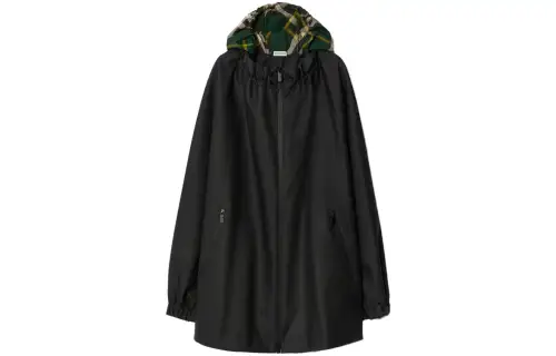Burberry Parka Coat Men's Black