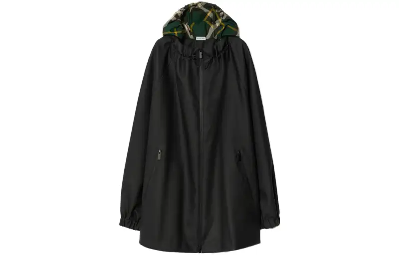 Burberry Parka Coat Men's Black