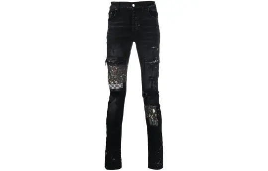AMIRI Paint Splatter Patched Jeans