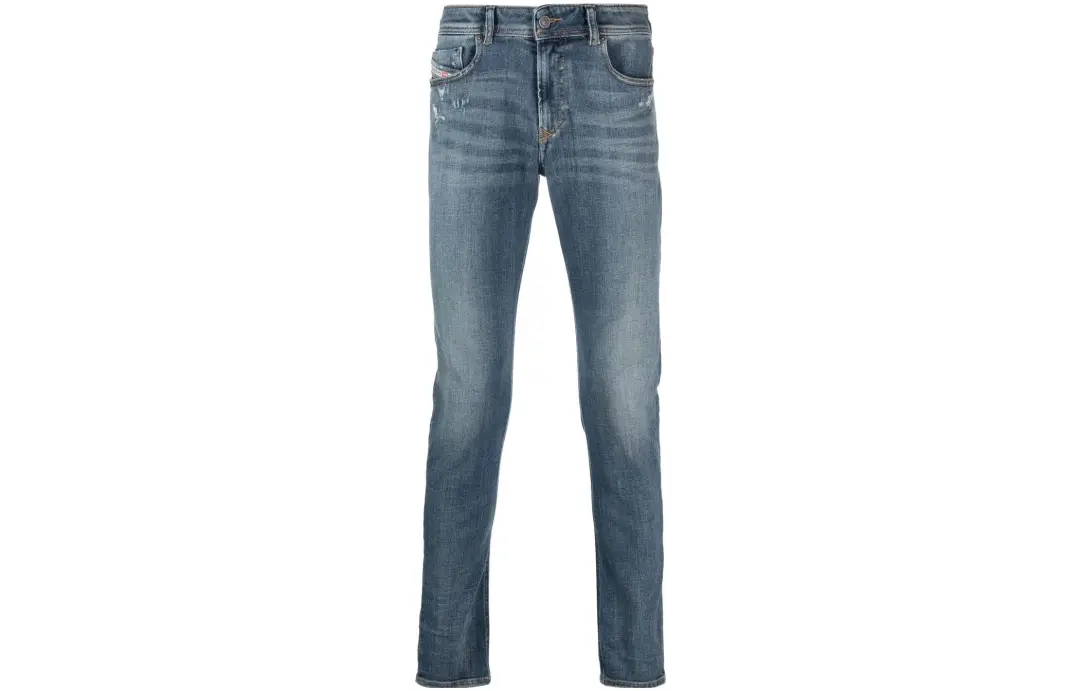 DIESEL Jeans Men's Blue Moderate Slim Fit Pants