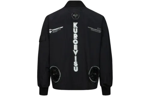 EVISU Jackets Men's Black Suit Collar Moderate Pilot