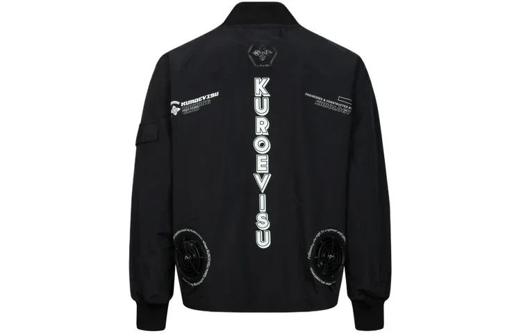 EVISU Jackets Men's Black Suit Collar Moderate Pilot
