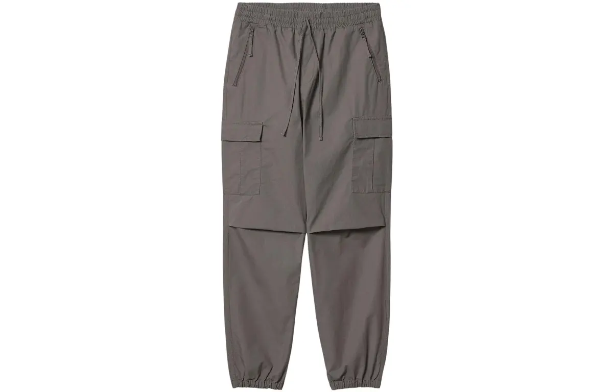 Carhartt WIP Knitted Sweatpants Men's Gray Moderate Cuffed Pants