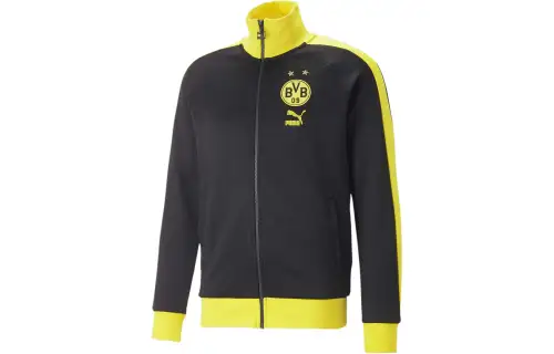 PUMA Jackets & Coats Men's Black Yellow