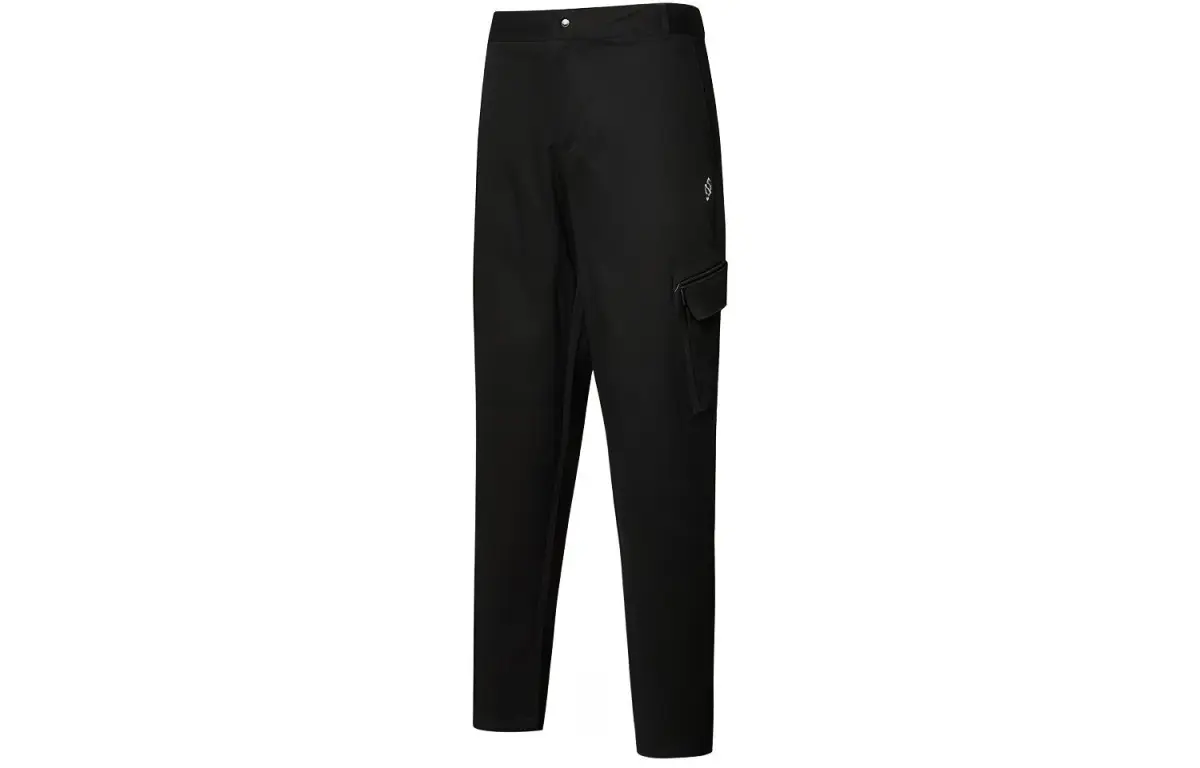 PUMA Knitted Sweatpants Men's Black Moderate Straight Fit Pants