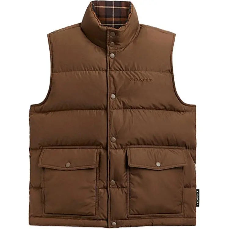COACH FW24 Down Jacket Men's Brown