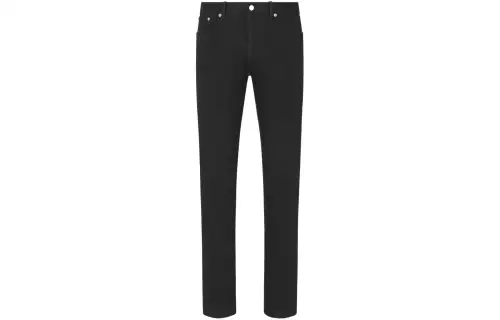 DIOR Jeans Men's Black Moderate Slim Fit Pants
