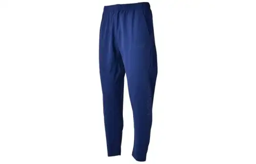 New Balance Knitted Sweatpants Men's Blue Moderate Straight Fit Pants