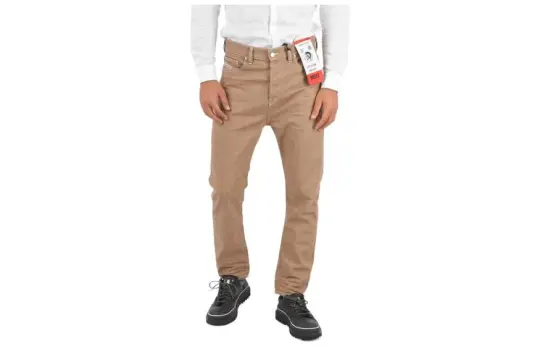 DIESEL Jeans Men's Brown Moderate Straight Fit Pants