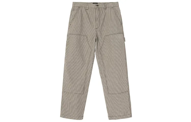 Stussy Casual Pants Men's Brown Moderate Straight Fit Pants