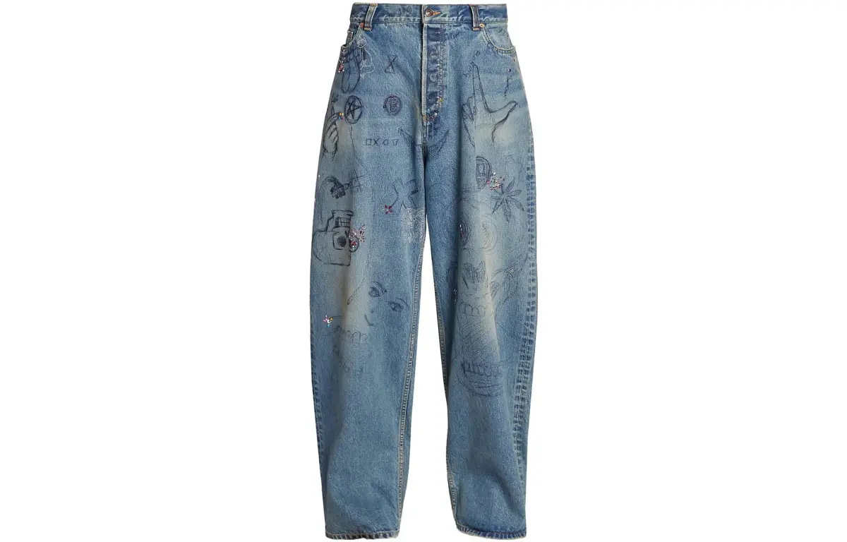 Balenciaga FW22 Jeans Men's Blue