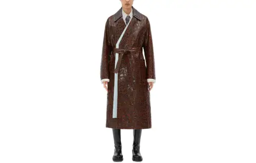Bottega Veneta FW23 Leather Jacket Men's Umber