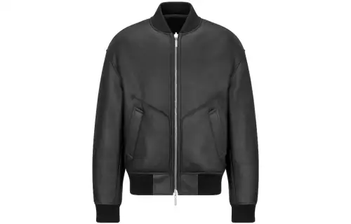 DIOR FW23 Leather Jacket Men's Black
