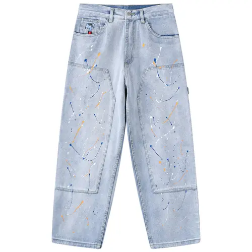 MIND ERROR Jeans Unisex Moderate Straight Fit Pants