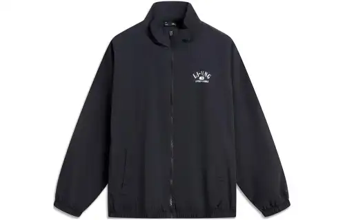 Li Ning Lotus Leaf Trench Coat Unisex Black