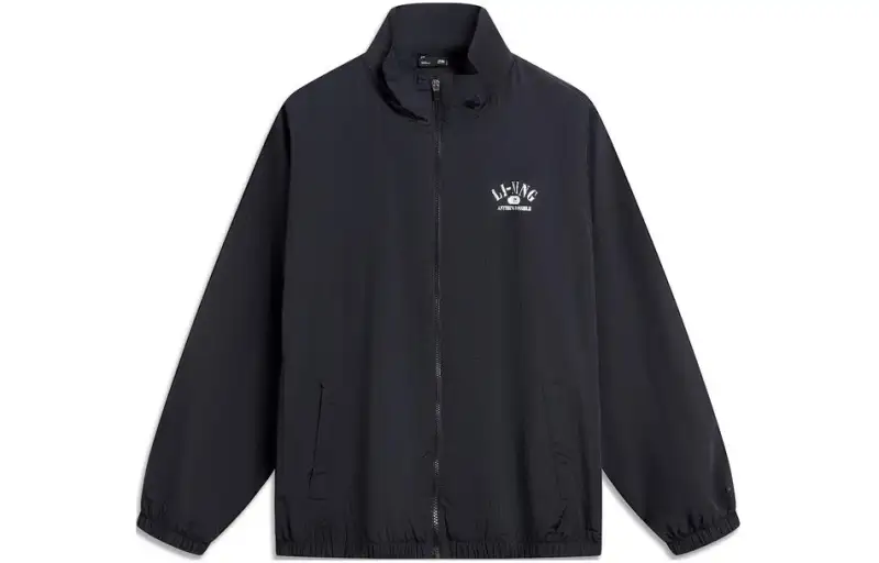 Li Ning Lotus Leaf Trench Coat Unisex Black