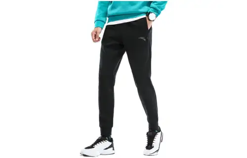 Anta Sports Life Collection FW22 Knitted Sweatpants Men's Black