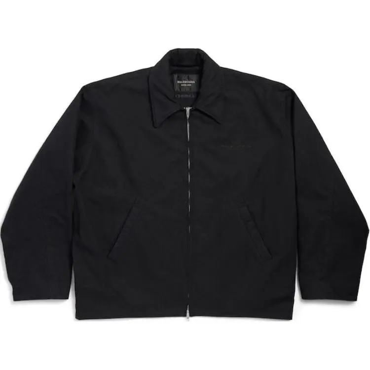 Balenciaga Bb Garderobe Embroidered Zipped Jacket