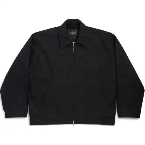 Balenciaga Bb Garderobe Embroidered Zipped Jacket